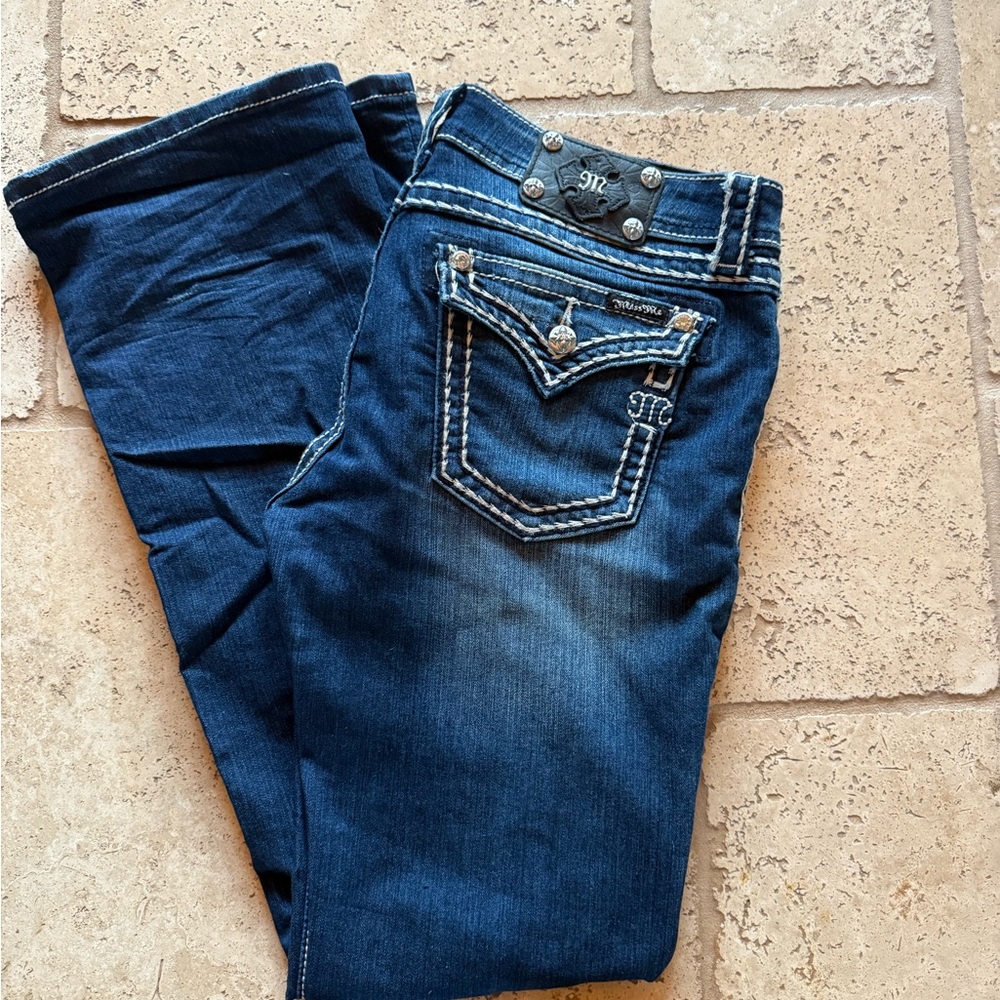 Miss Me Dark Blue Flare Jeans
